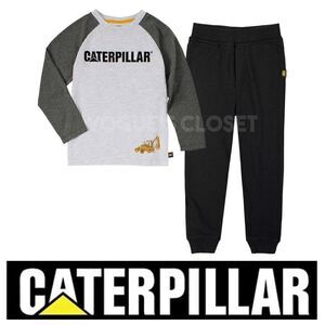 NEW! Caterpillar Kids' 2-piece Set Long sleeve Top and Terry Fleece Jogg…